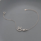 Silbernes Hasenarmband